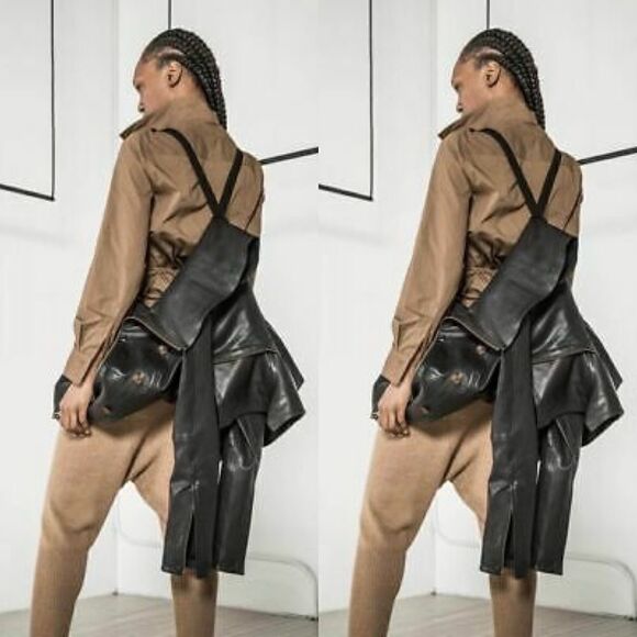 Nicholas K Leather Jacket Army - Picture 1 of 12